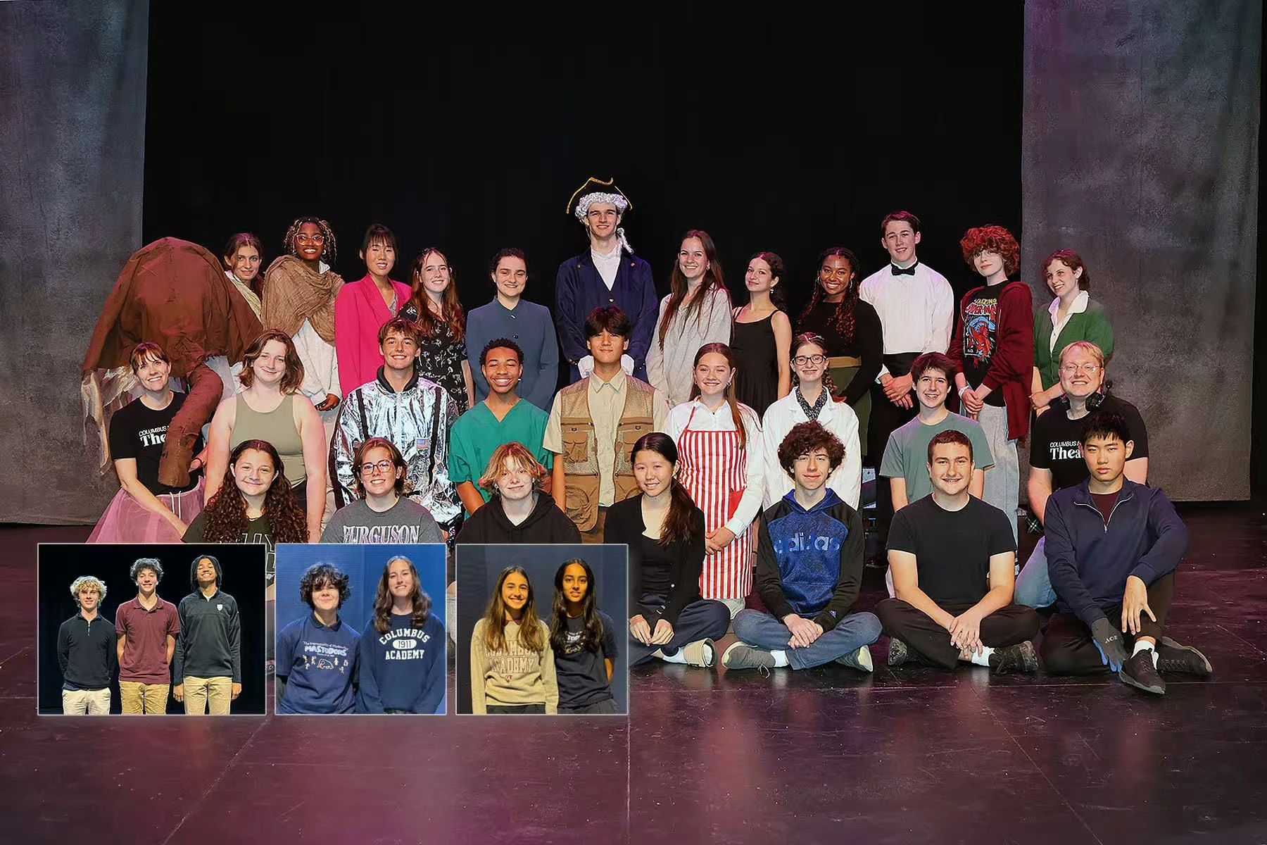 Theatre / cast and crew group photograph